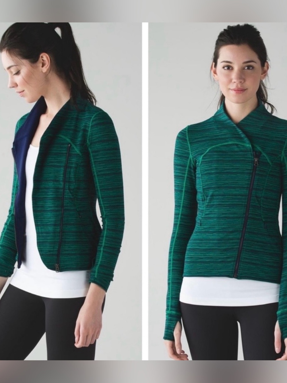 Lululemon Precision Jacket Cyber Jungle Hero Blue Size 2